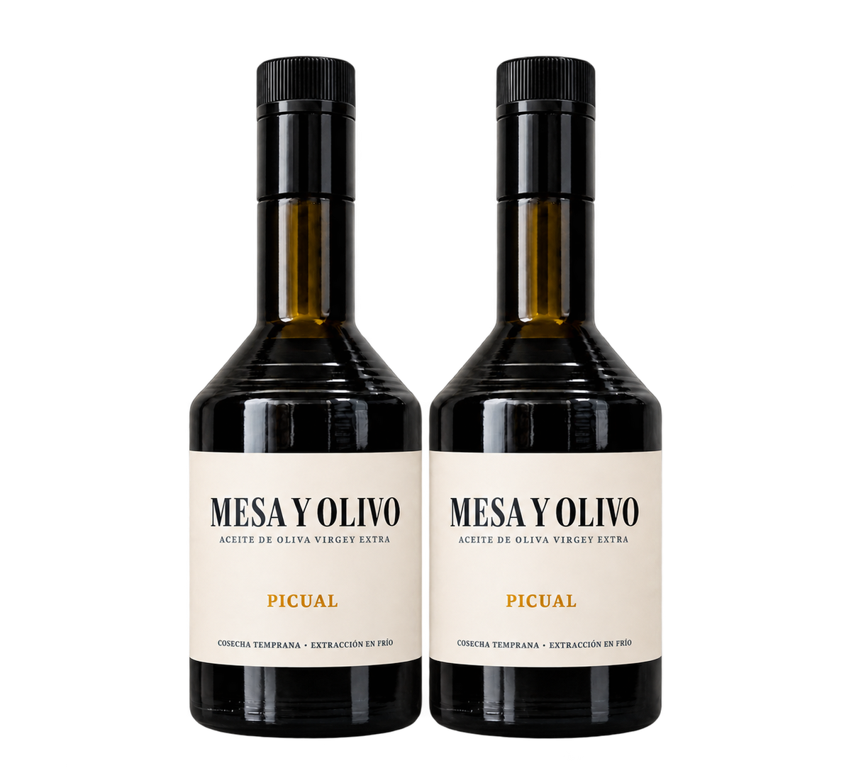 Botellas 2 x 500 ml – Cosecha Temprana | Mesa y Olivo