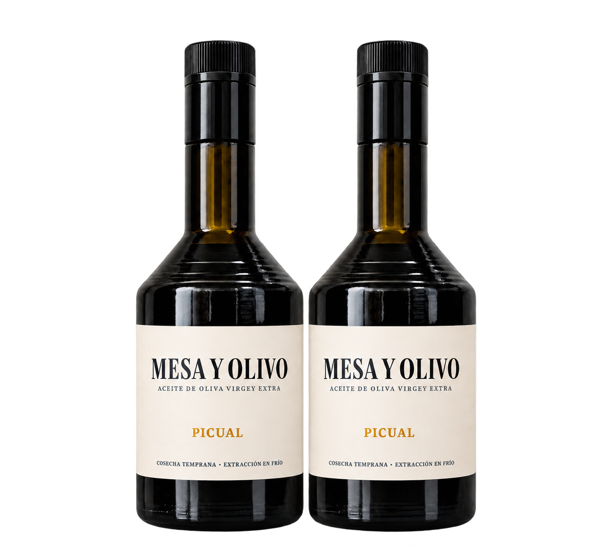 Botellas 2 x 500 ml  – Cosecha Temprana | Mesa y Olivo