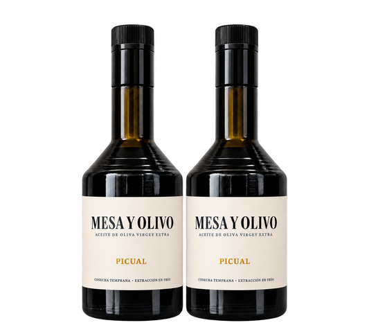 Botellas 2 x 500 ml  – Cosecha Temprana | Mesa y Olivo