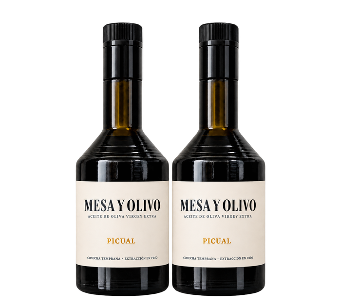 Botellas 2 x 500 ml  – Cosecha Temprana | Mesa y Olivo