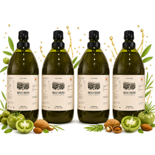 Botellas 4 x 2L – Aceite de Oliva Virgen Extra Picual | Mesa y Olivo