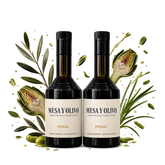 Botellas 2 x 500 ml  – Cosecha Temprana | Mesa y Olivo